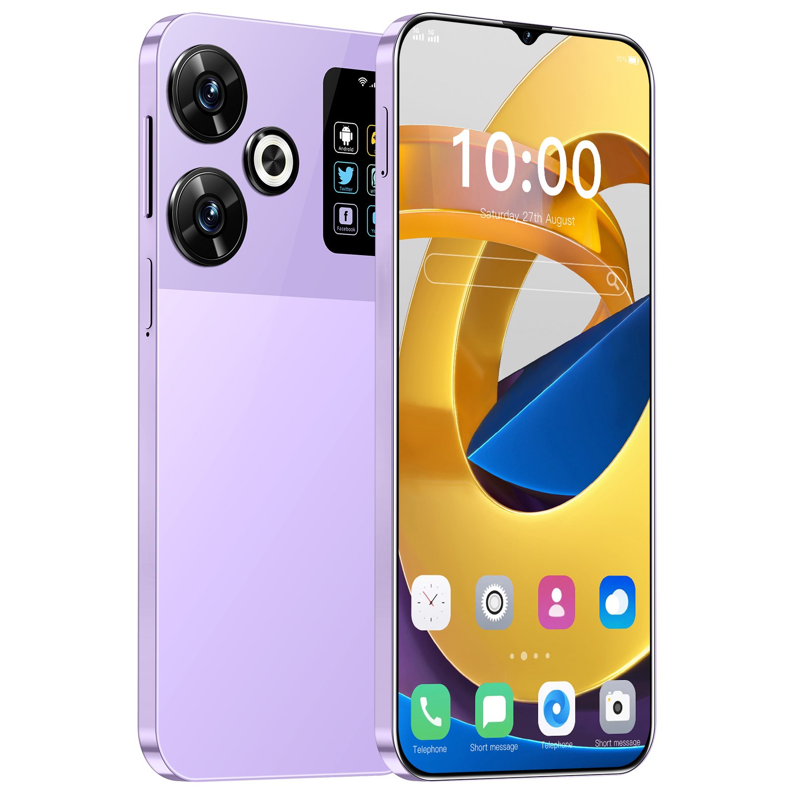 M6Pro 5G smartphone 7.3-inch screen fingerprint facial recognition Android 13